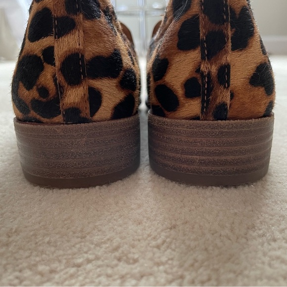 Madewell The Frances Loafer in Leopard Calf Hair Truffle Multi Color Size 7 - Picture 12 of 15
